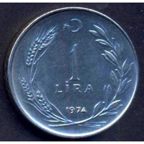 TURKEY 1 Lira 1974