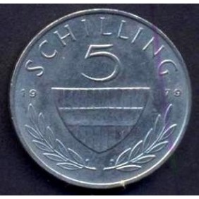 AUSTRIA 5 Schilling 1979