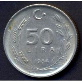 TURKEY 50 Lira 1984