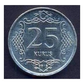 TURKEY 25 Kurus 2015