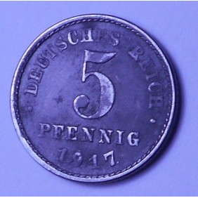 GERMANY EMPIRE 5 Pfennig...