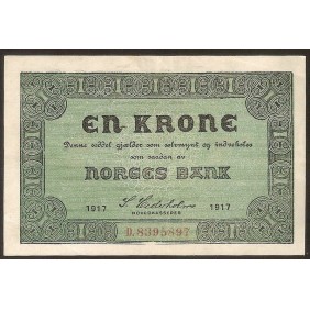 NORWAY 1 Krone 1917