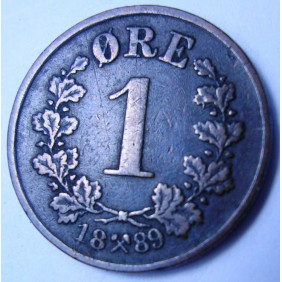 NORWAY 1 Ore 1889
