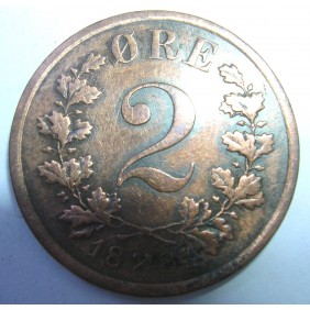 NORWAY 2 Ore 1884