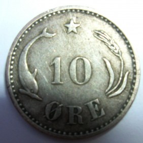 DENMARK 10 Ore 1905 AG