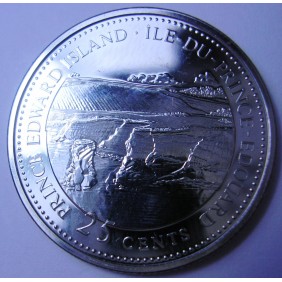 CANADA 25 Cents 1992 Prince...