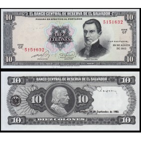 EL SALVADOR 10 Colones 1983