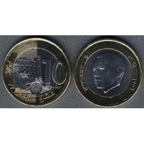 MOROCCO 10 Dirhams 2016...