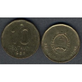 ARGENTINA 10 Centavos 1988