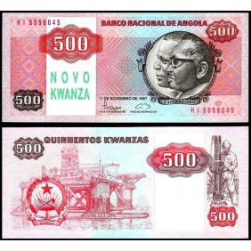 ANGOLA 500 Novo Kwanzas 1987