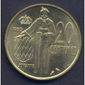 MONACO 20 Centimes 1975