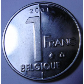 BELGIUM 1 Franc 2001 Belgique
