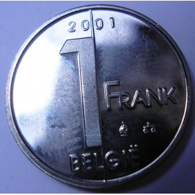 BELGIUM 1 Franc 2001 Belgie