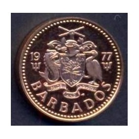 BARBADOS 1 Cent 1977 PROOF