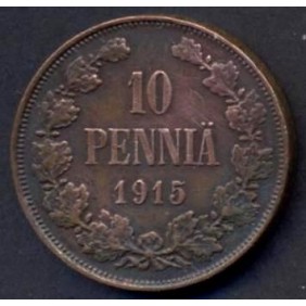FINLAND 10 Pennia 1915