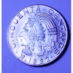 MEXICO 50 Centavos 1982