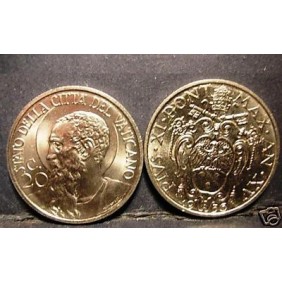 VATICANO 20 Centesimi 1936