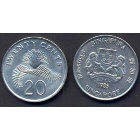 SINGAPORE 20 Cents 1985 KM 52