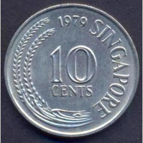 SINGAPORE 10 Cents 1979