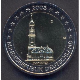 GERMANY 2 Euro 2008 D Hamburg