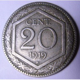 20 CENTESIMI 1919  ESAGONO