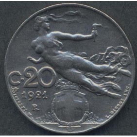 20 Centesimi 1921 Donna...