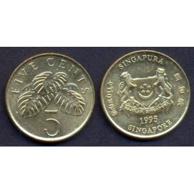 SINGAPORE 5 Cents 1995