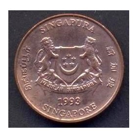 SINGAPORE 1 Cent 1993