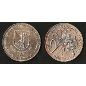 MONTSERRAT 4 Dollars 1970 FAO