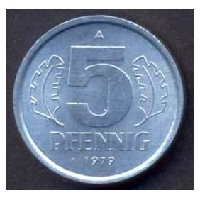 DDR 5 Pfennig 1979 UNC