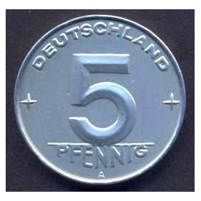DDR 5 Pfennig 1953 A