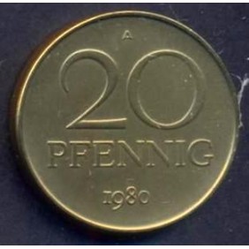 DDR 20 Pfennig 1980