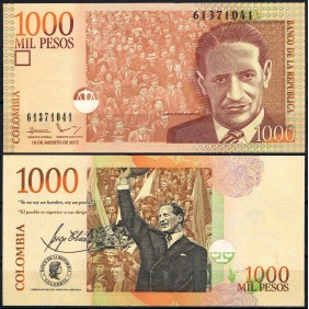 COLOMBIA 1000 Pesos 2015