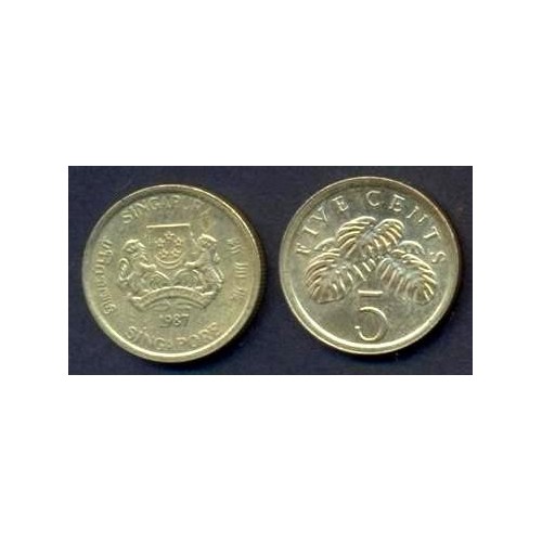 SINGAPORE 5 Cents 1987
