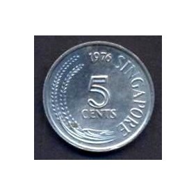 SINGAPORE 5 Cents 1976