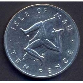 ISLE OF MAN 10 Pence 1977