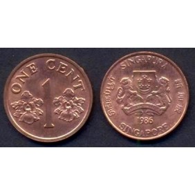 SINGAPORE 1 Cent 1986