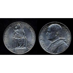 VATICANO Pio XI 10 Lire AG...