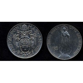 VATICANO Pio XI 1 Lira 1929