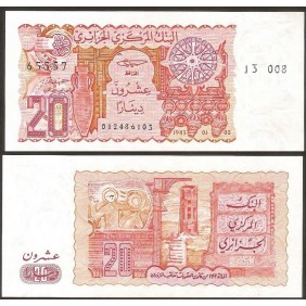 ALGERIA 20 Dinars 1983