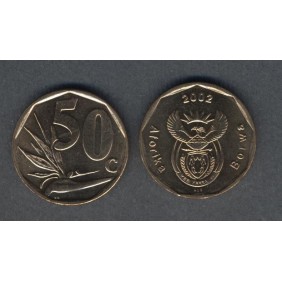 SOUTH AFRICA 50 Cents 2002