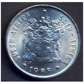 SOUTH AFRICA 10 Cents 1985