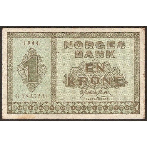 NORWAY 1 Krone 1944