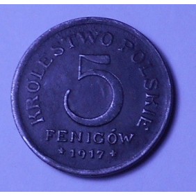 POLAND 5 Fenigow 1917...
