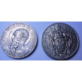 VATICANO 20 Centesimi 1932