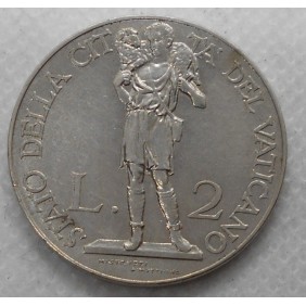 VATICANO Pio XI 2 Lire 1937