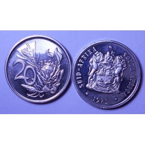 SOUTH AFRICA 20 Cents 1975...