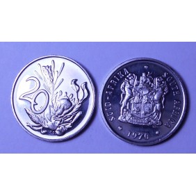 SOUTH AFRICA 20 Cents 1970...