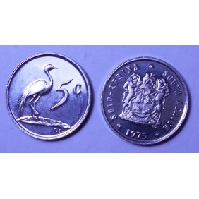 SOUTH AFRICA 5 Cents 1975