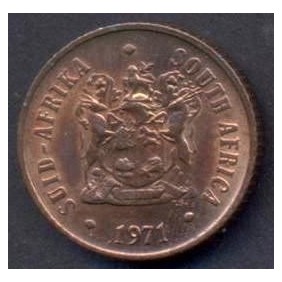 SOUTH AFRICA 1 Cent 1971